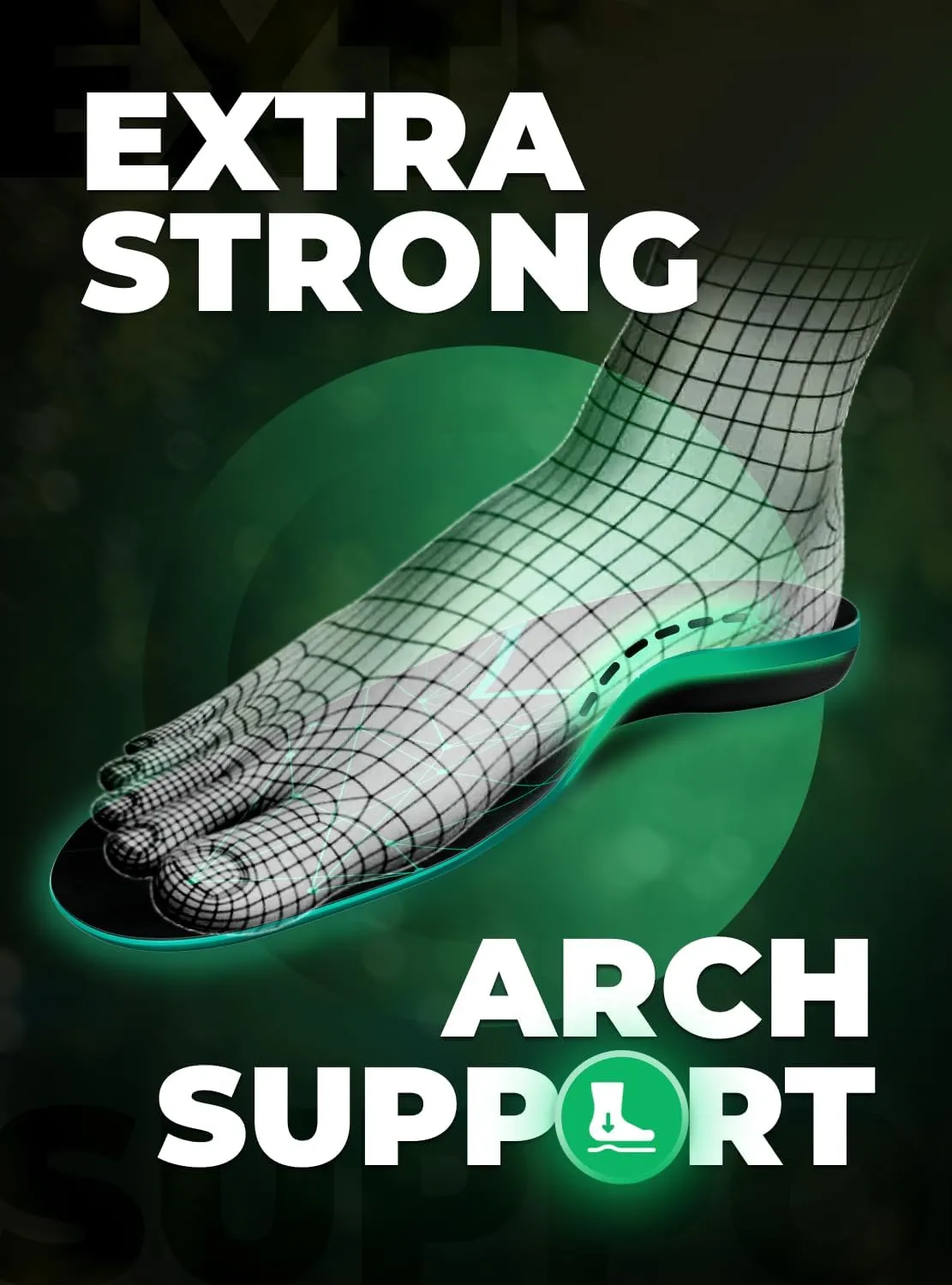 220  lbs Plantar Fasciitis High Arch Support Insoles Men Women - Flat Feet Orthotic Inserts Standing All Day - Work Boot Shoe Insoles - Shoe Sole Flat Foot Heavy Men