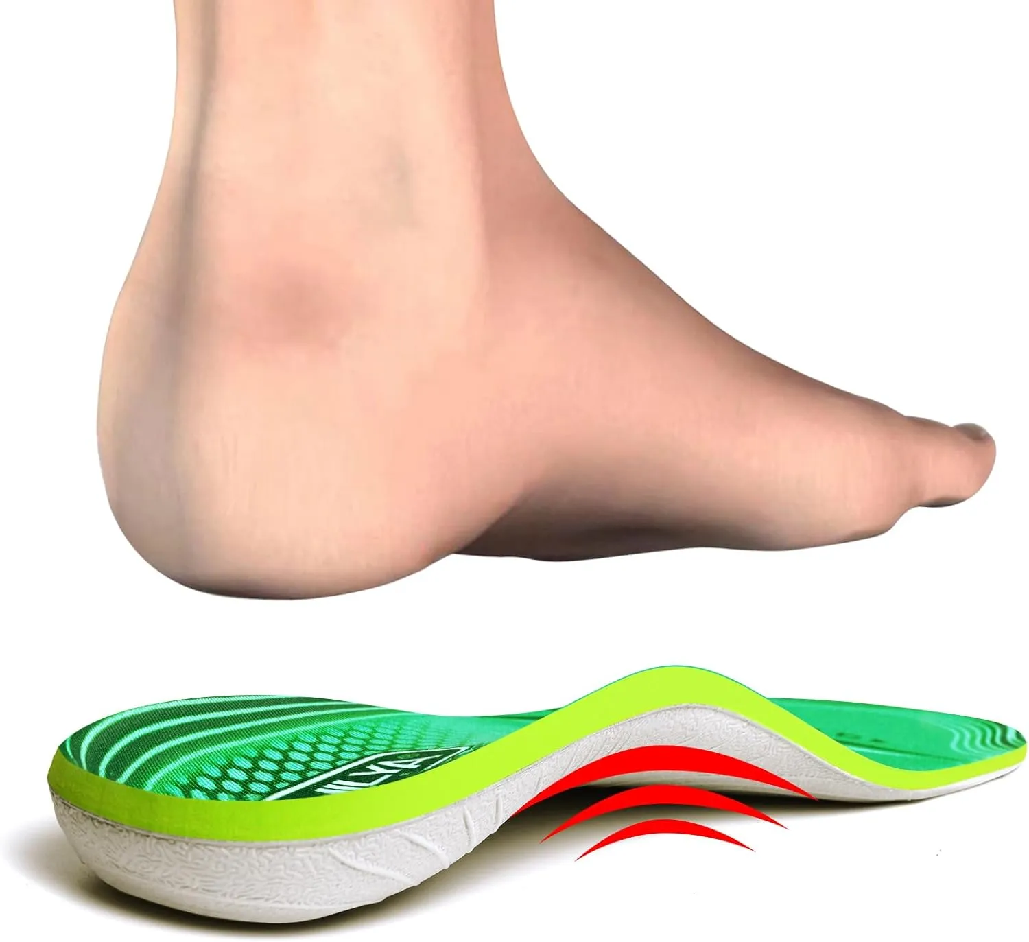 220lbs  High Arch Support Insert Plantar Fasciitis Relief Metatarsal Pain Orthotic Insole for Men & Women Standing All Day, Flat Feet Heel Comfort Work Boot Shoe Inserts,260MM Size 7