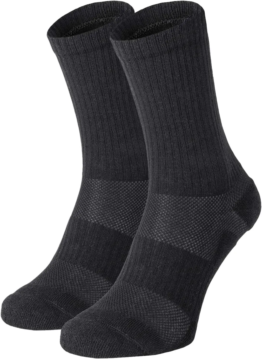 281Z Military Cotton Micro Crew Boot Socks - Cushioned Sole - Moisture Wicking