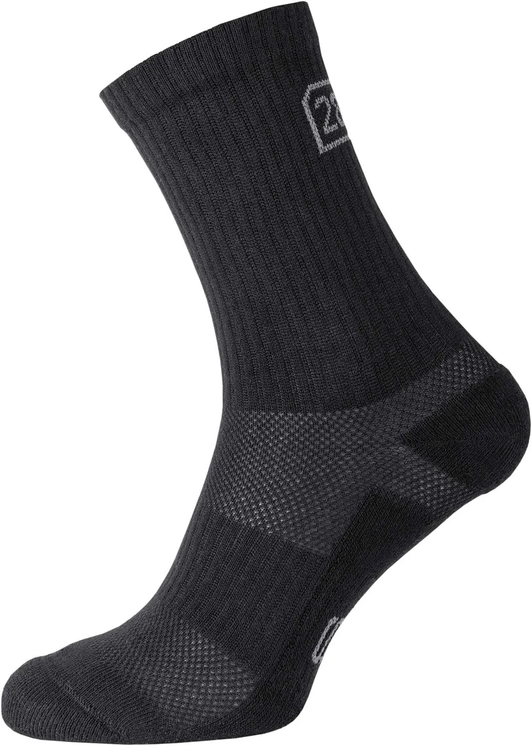 281Z Military Cotton Micro Crew Boot Socks - Cushioned Sole - Moisture Wicking
