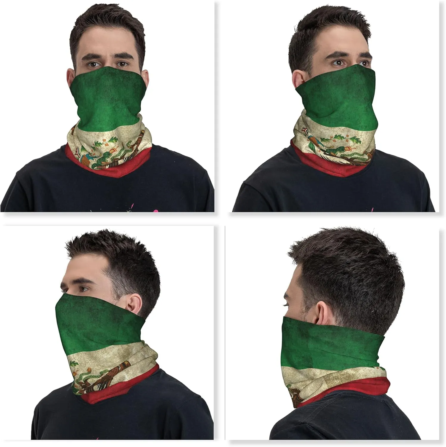 4Pcs Magic Headwear Neck Gaiter Tube Scarf Headbands Bandana Balaclava for Outdoor Running Cycling Skating Work Out