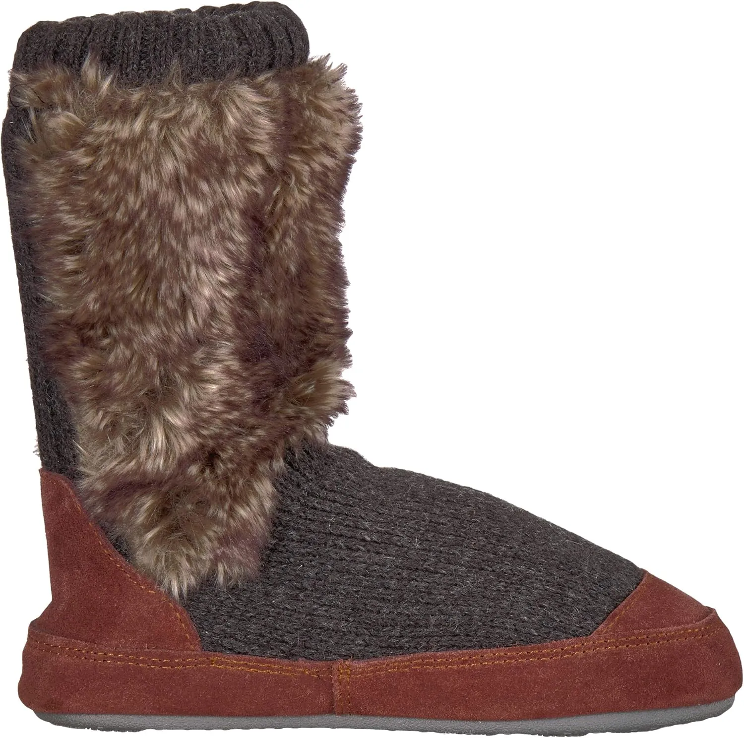 Acorn Unisex-Kid's Cozy Slouch Boot Slipper with Indoor/Outdoor Sole