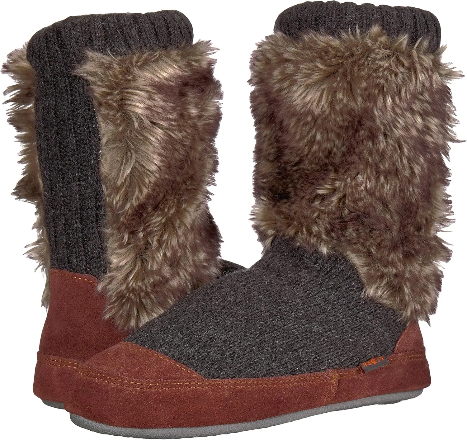 Acorn Unisex-Kid's Cozy Slouch Boot Slipper with Indoor/Outdoor Sole