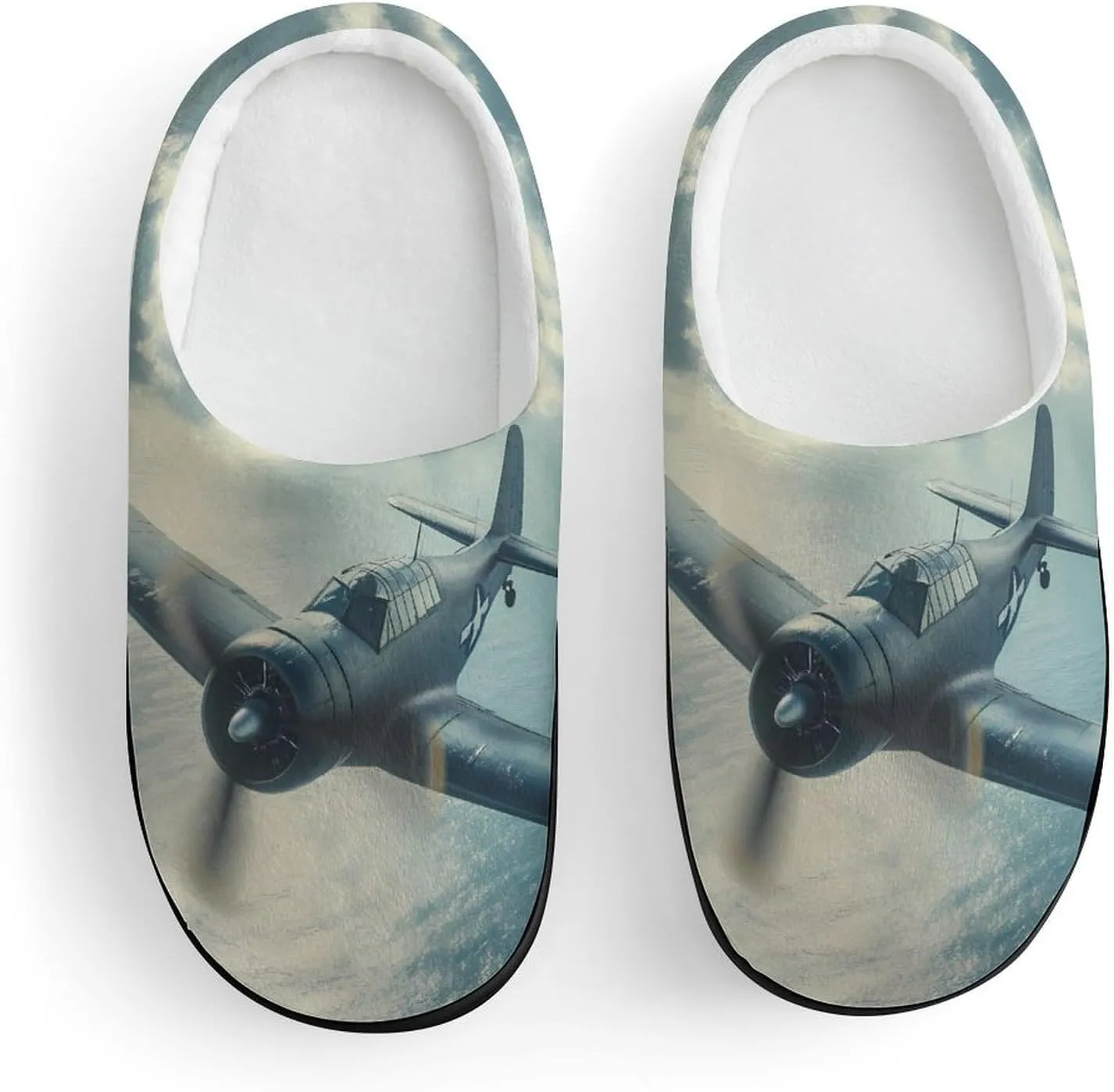 Airplane Aviation Slippers Non-slip House Slippers Home Shoes Indoor Outdoor Slippers For Girls Boys