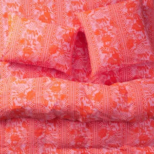 Alexa Cotton Flat Sheet Cosmos