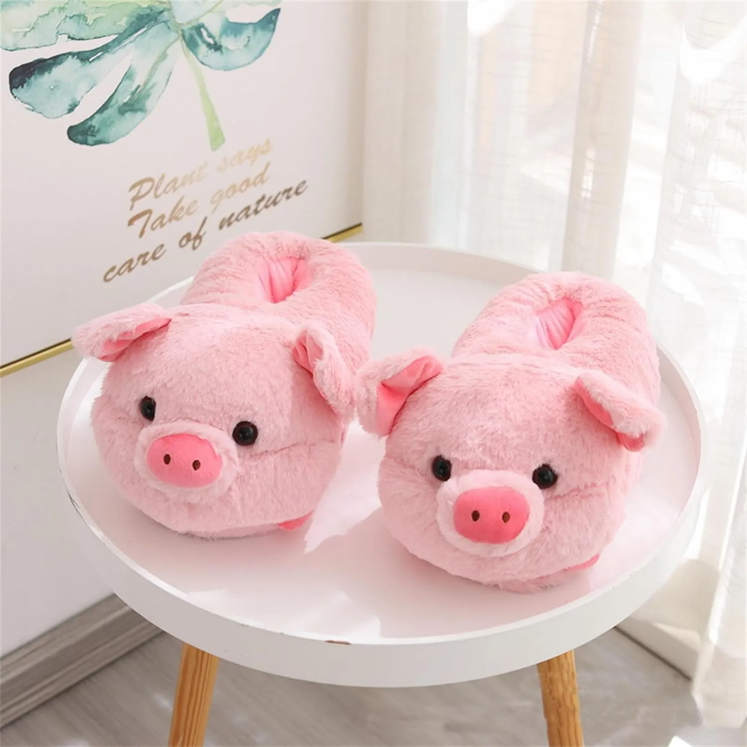 Animal Slippers - Hamster, Pig, Duck & Sheep Shoes - Winter Warm Cotton Anti-Skid Slippers