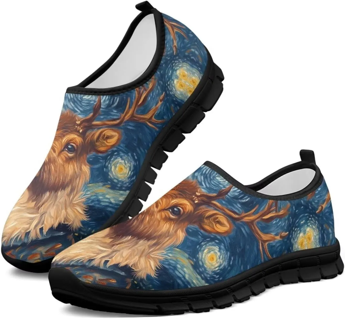 Animals Sneaker for Women Casual Low Top Lightweight Loafer Slip On Breathable Walking Sneaker for Women US 5.5-11.5