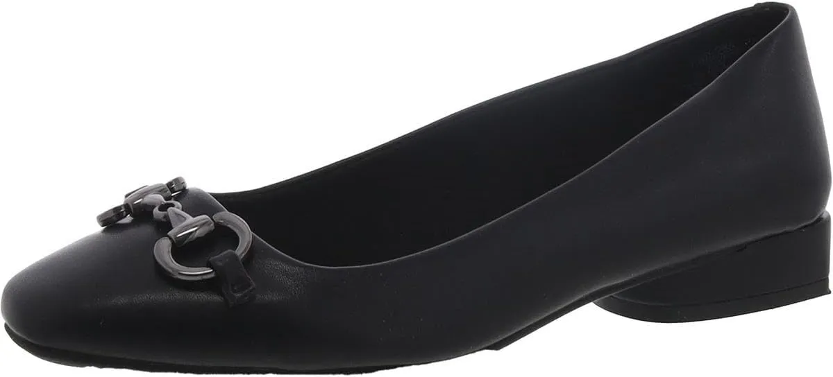 Anne Klein Womens CORA Chain Slip On Loafers