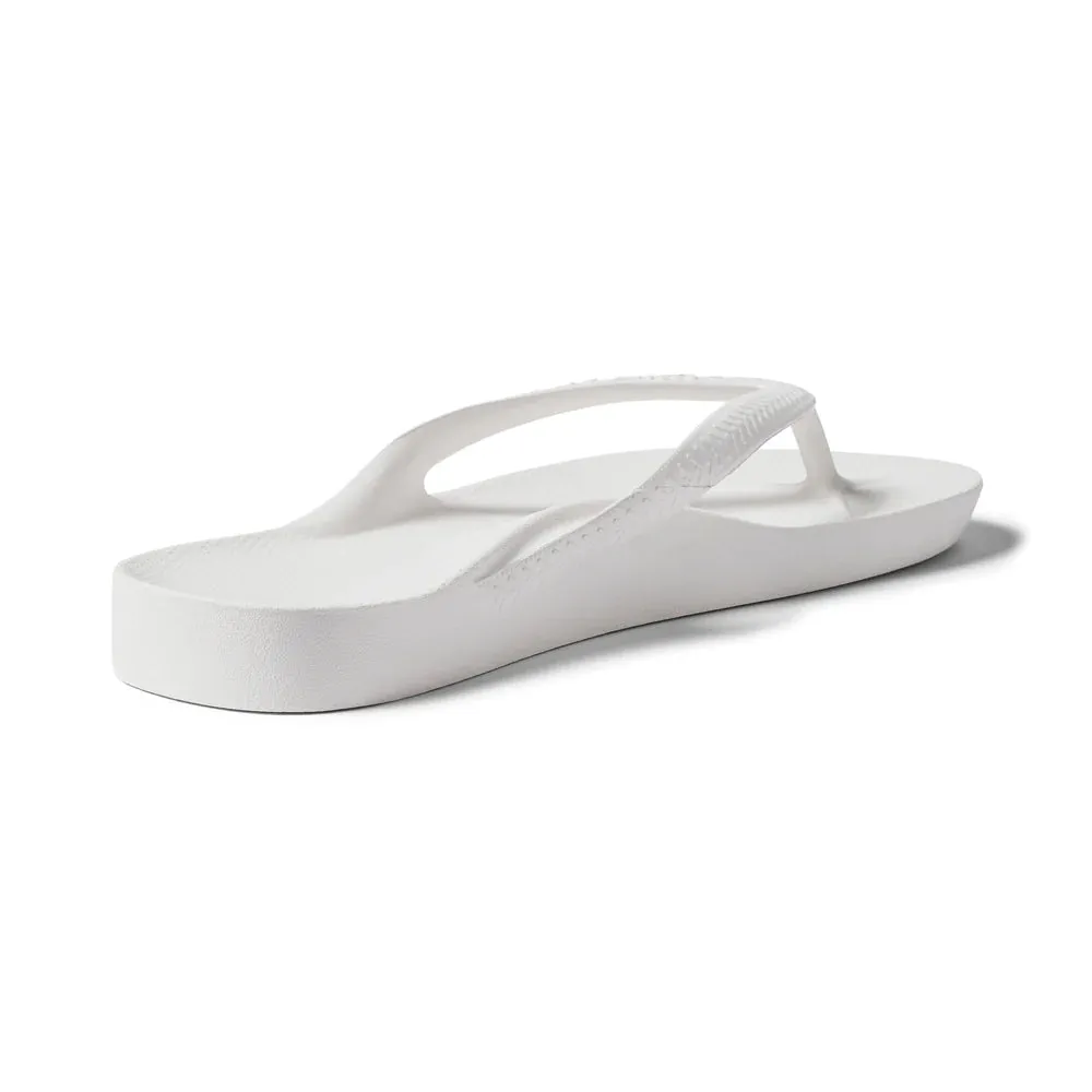 Archies Arch Support Jandals White