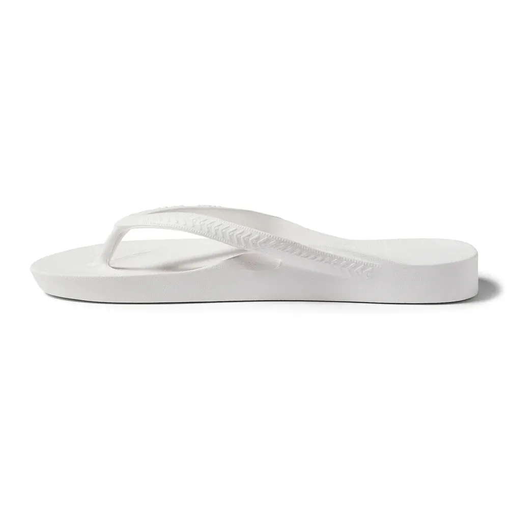 Archies Arch Support Jandals White