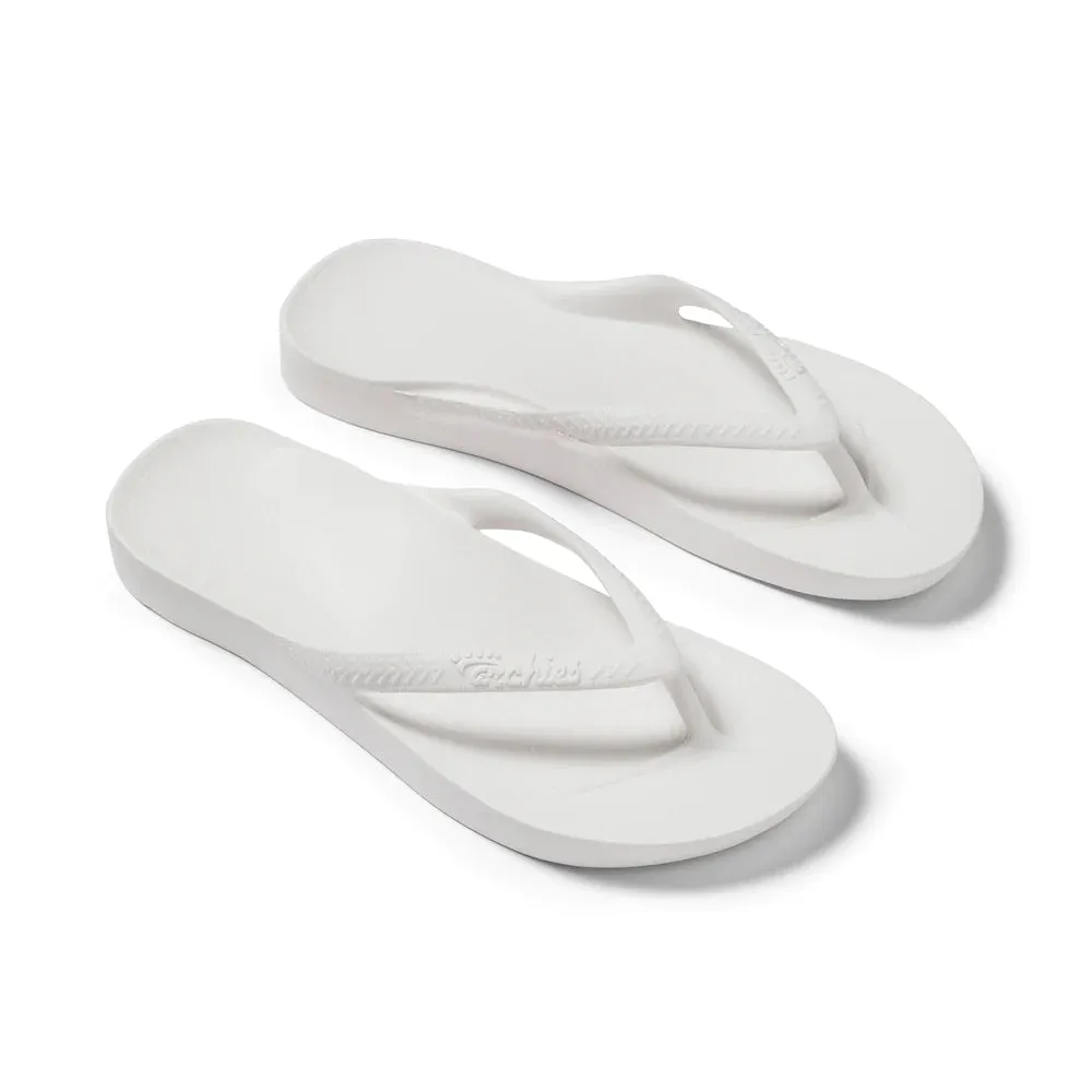 Archies Arch Support Jandals White