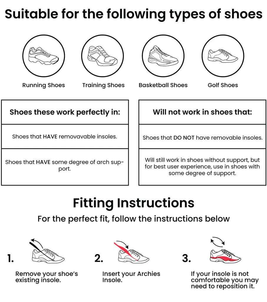 Archies Arch Support Sport Insoles