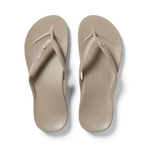 Archies: Arch Support Thongs - Crystal Taupe