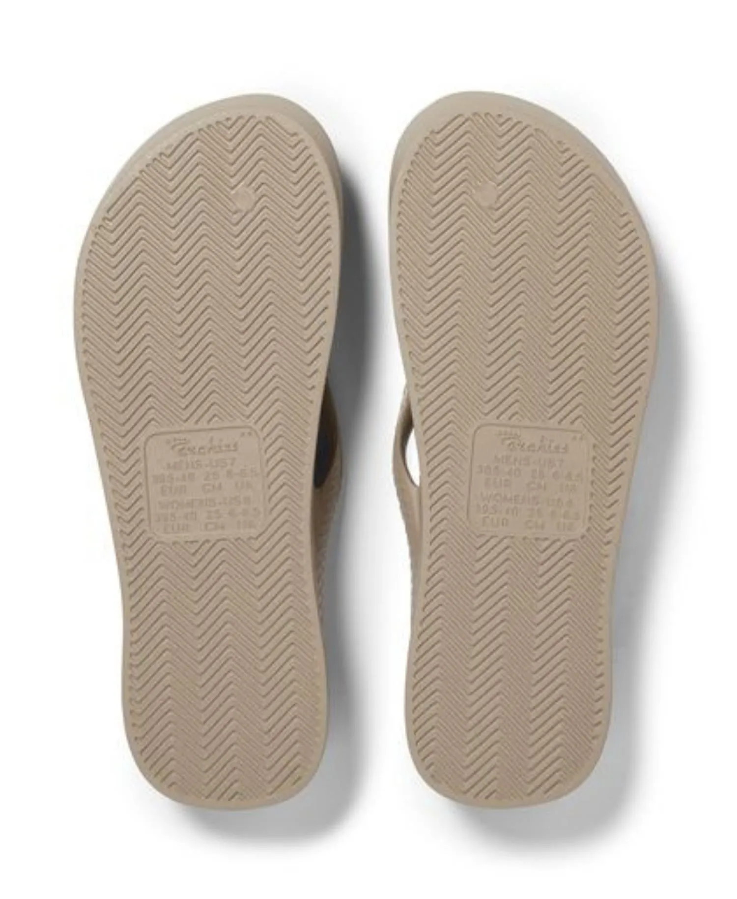 ARCHIES - TAUPE ARCH SUPPORT THONGS