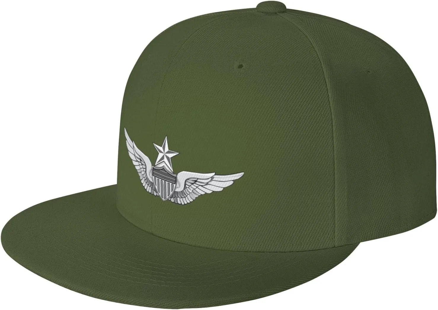Army Senior Aviator Wing Baseball Cap Unisex Flat Brim Hat
