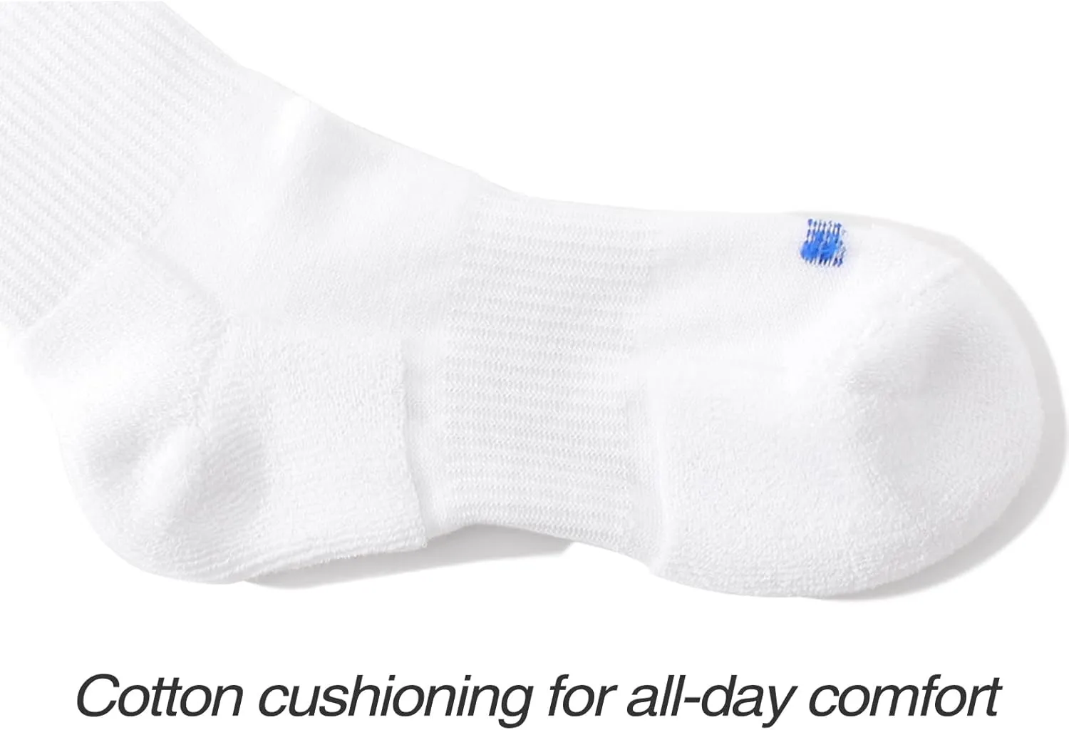 Athletic Cotton Crew Socks with Cushioning & Arch Support for Gym & Sports