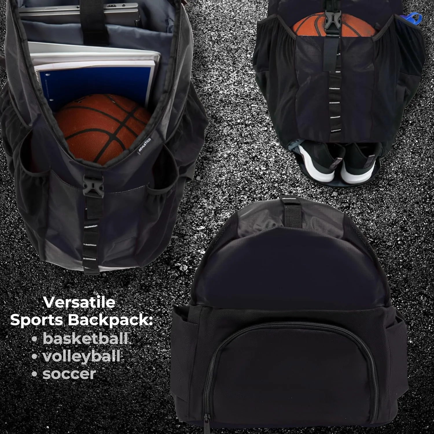 Athletico Basketball Bag - Large Basketball Backpack for Men & Women - Volleyball & Soccer