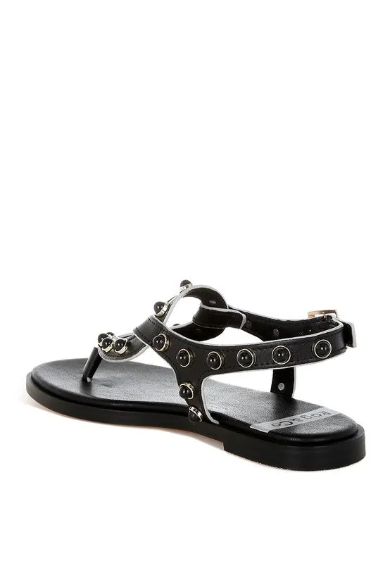 Avens Pearl Rivet Studded Flats