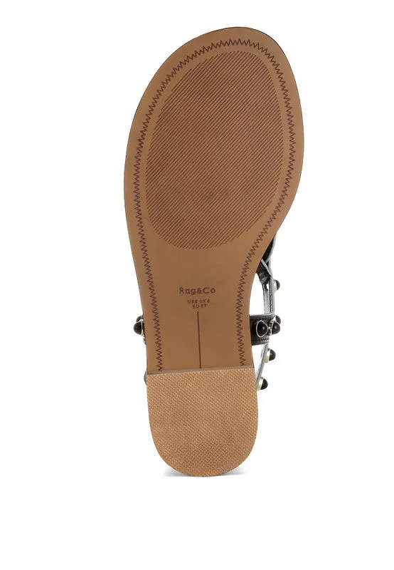 Avens Pearl Rivet Studded Flats