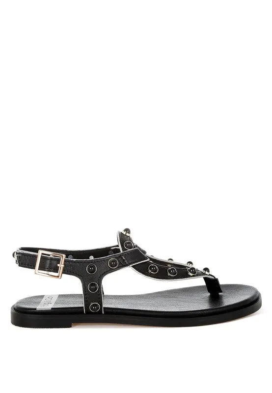 Avens Pearl Rivet Studded Flats
