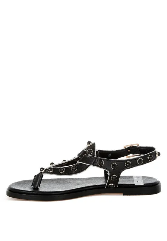 Avens Pearl Rivet Studded Flats