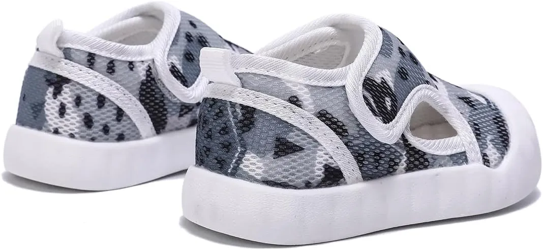 Baby Summer Sandals Breathable Mesh Rubber Sole Non-Slip Outdoor Shoes for Boys and Girls 9-30 Months