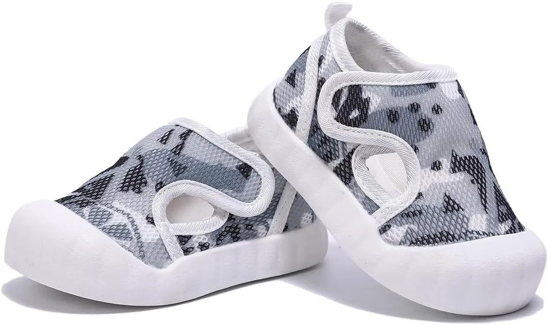 Baby Summer Sandals Breathable Mesh Rubber Sole Non-Slip Outdoor Shoes for Boys and Girls 9-30 Months