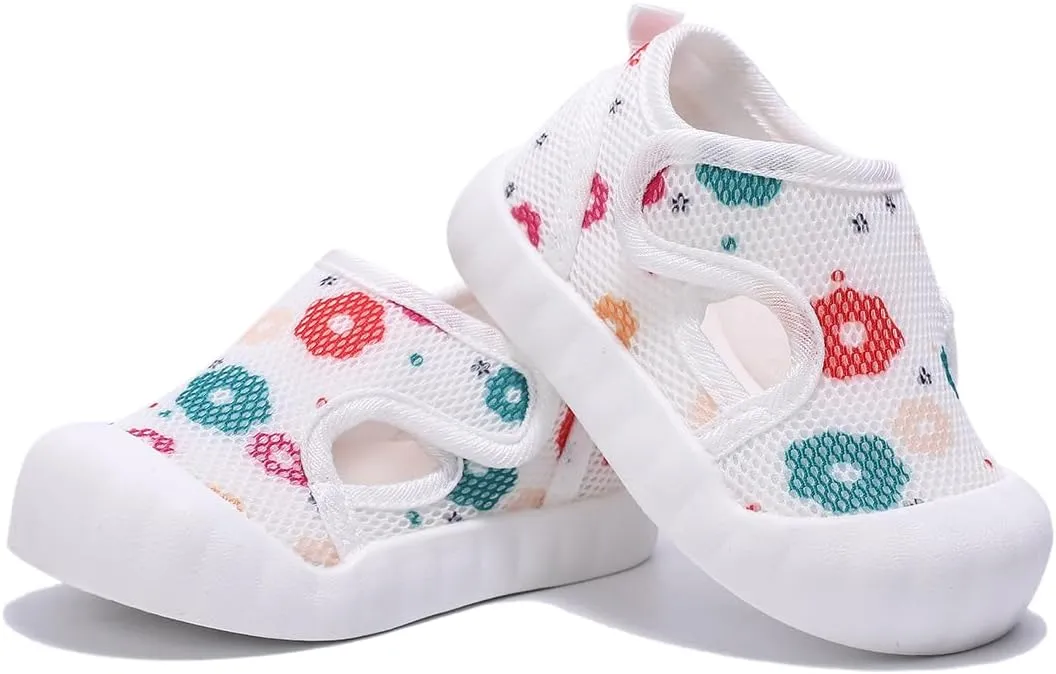 Baby Summer Sandals Breathable Mesh Rubber Sole Non-Slip Outdoor Shoes for Boys and Girls 9-30 Months
