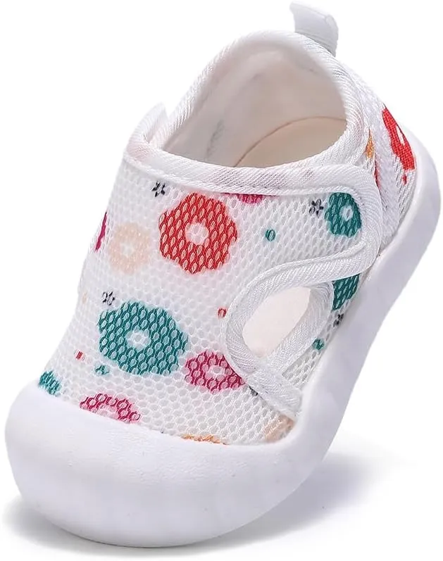 Baby Summer Sandals Breathable Mesh Rubber Sole Non-Slip Outdoor Shoes for Boys and Girls 9-30 Months