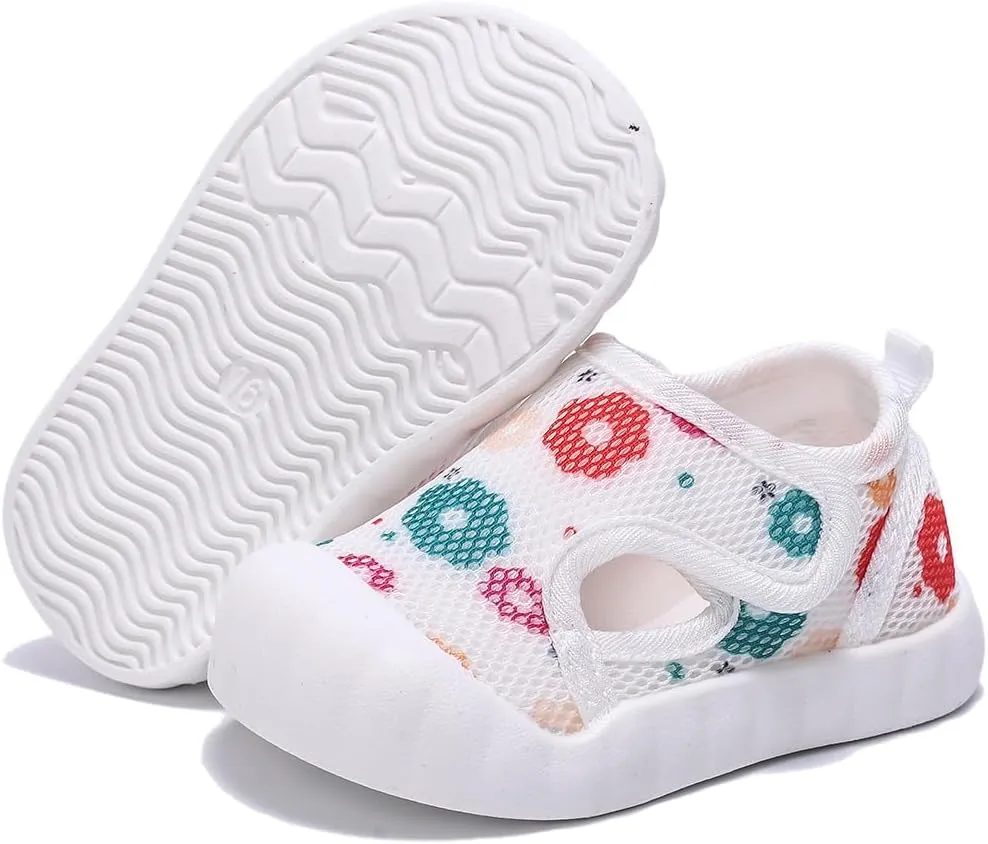Baby Summer Sandals Breathable Mesh Rubber Sole Non-Slip Outdoor Shoes for Boys and Girls 9-30 Months