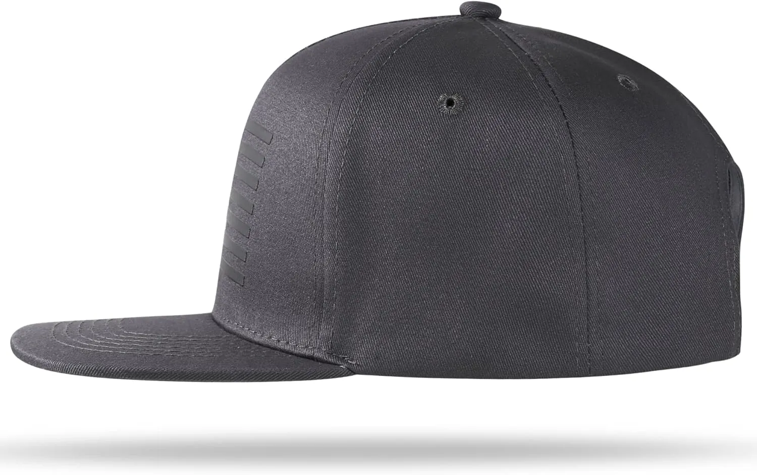 Baseball Cap, Snapback Trucker Hat for Men & Women with American Flag and Adjustable, Breathable Mesh, Flat Bill Hats