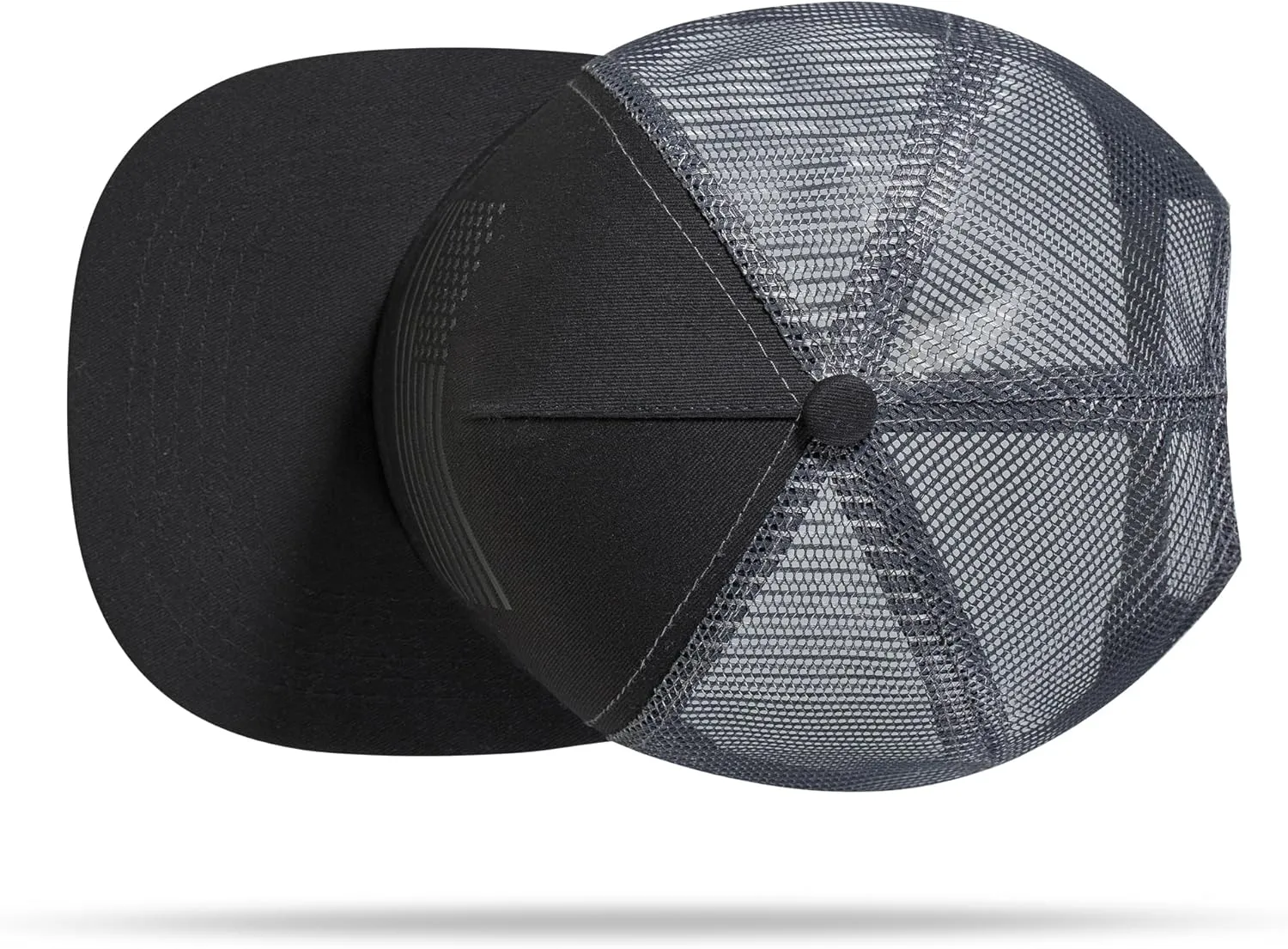 Baseball Cap, Snapback Trucker Hat for Men & Women with American Flag and Adjustable, Breathable Mesh, Flat Bill Hats