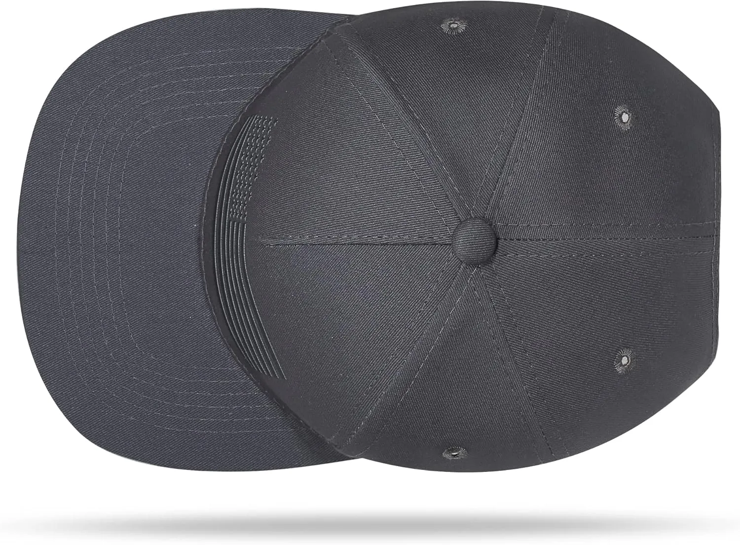 Baseball Cap, Snapback Trucker Hat for Men & Women with American Flag and Adjustable, Breathable Mesh, Flat Bill Hats