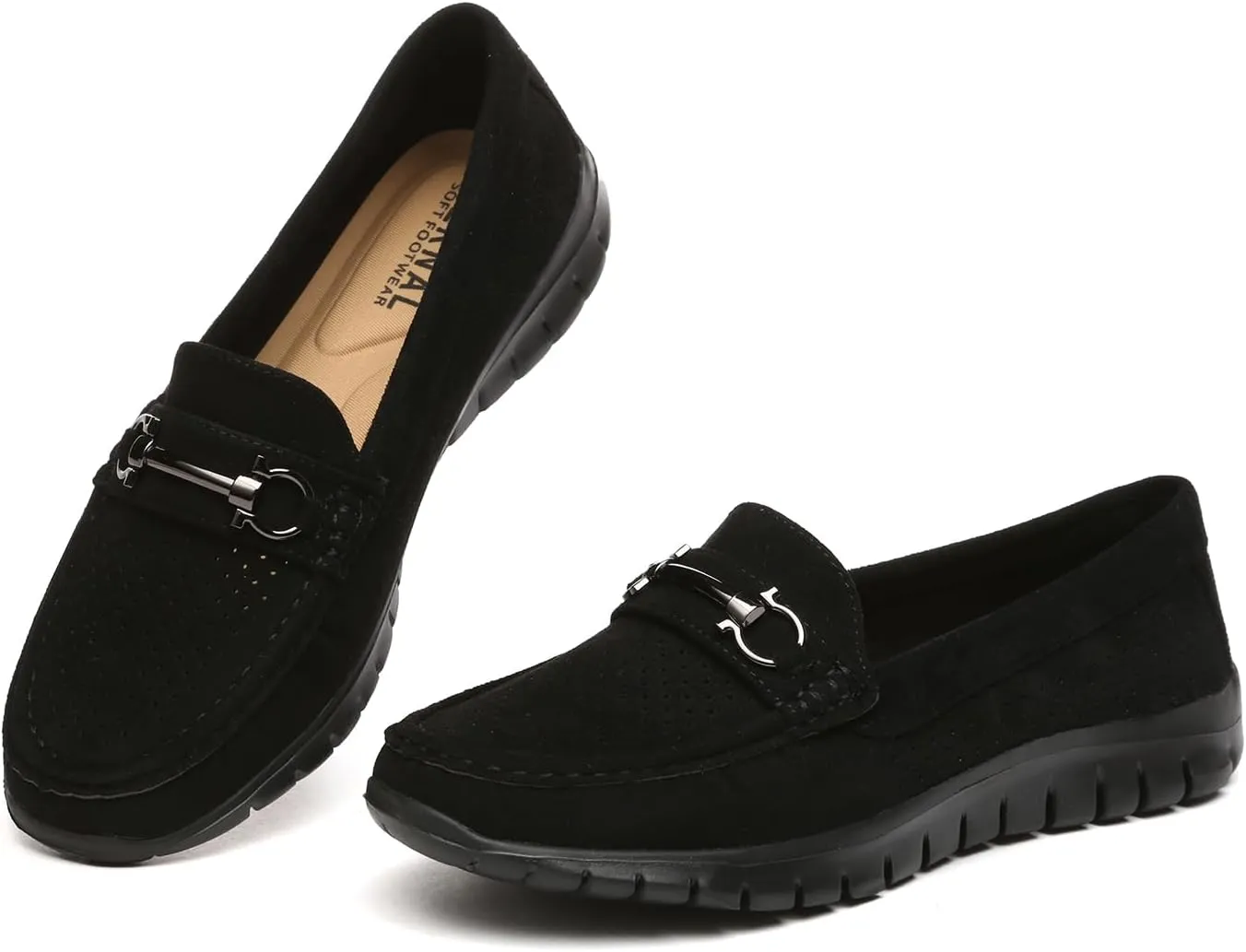 Bernal Loafers for Women Casual Moccasins Women's Comfortable & Lightweight Breathable Slip on Flat Shoes
