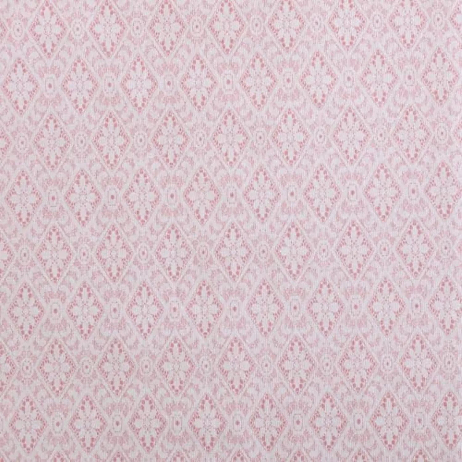 Betsey Johnson- Queen Bed Sheets, Cotton Percale Bedding Set, Crisp & Cool, Lightweight & Breathable (Diamond Lace Pink, Queen)
