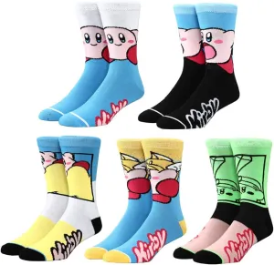 Bioworld Kirby Casual Crew Socks for Men