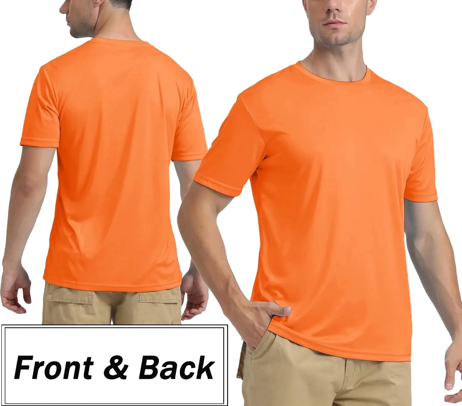 BIYLACLESEN Men's Sun Protection Short Sleeve T-Shirt UPF 50  Breathable Quick-Dry Performance Shirts Athletic Runing Top