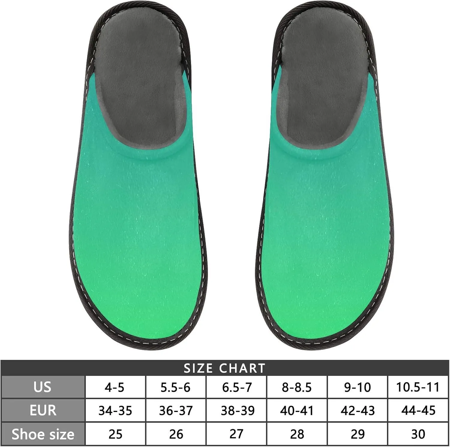 Blue Orange Gradient House Slippers for Women Men Non-Slip Slipper Socks