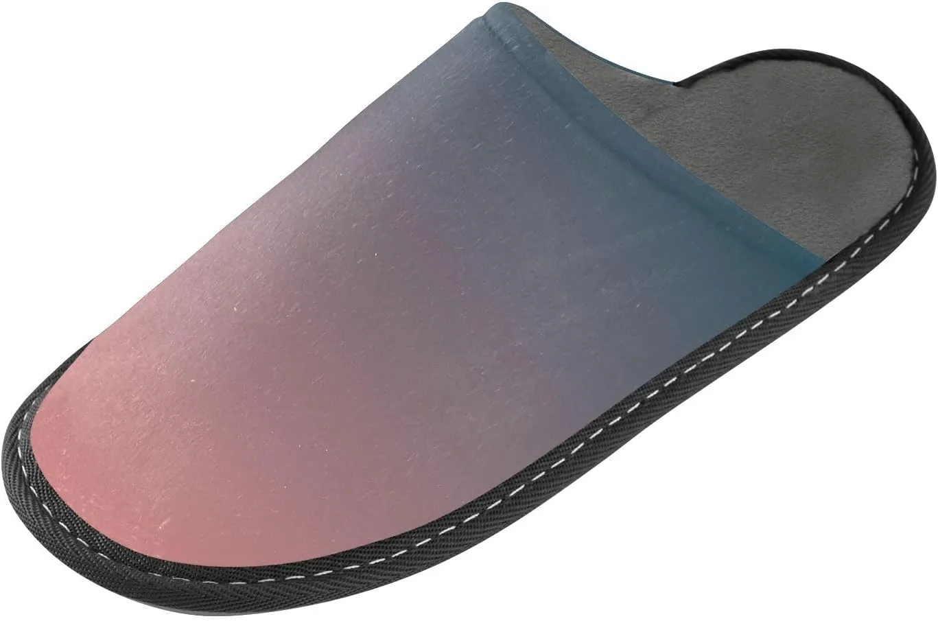 Blue Orange Gradient House Slippers for Women Men Non-Slip Slipper Socks