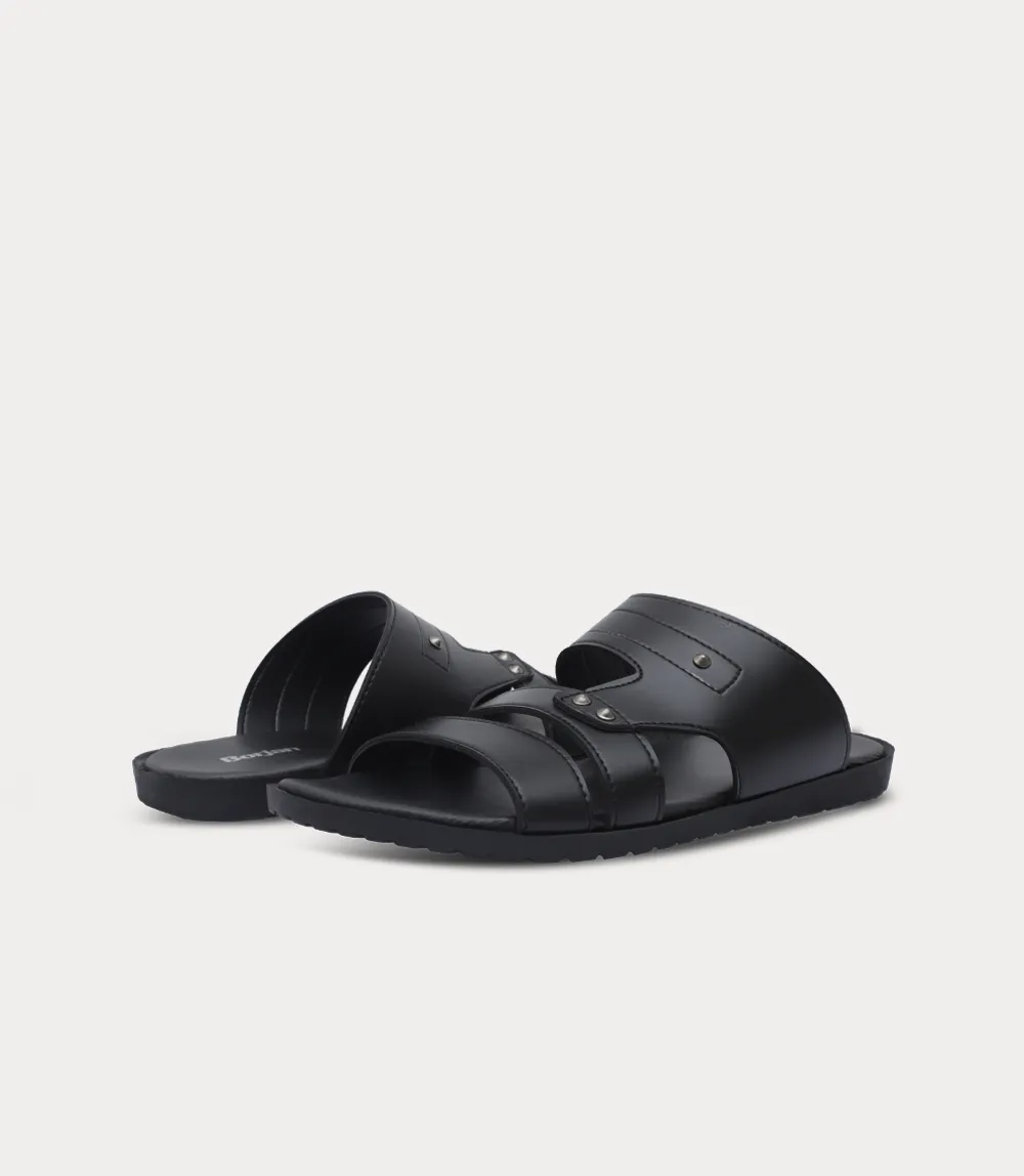 BM6891-BLACK-Men Slipper