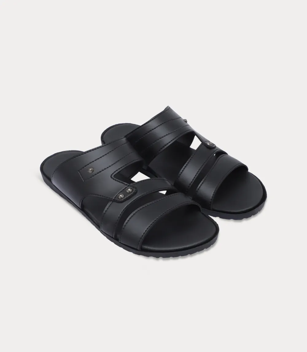BM6891-BLACK-Men Slipper