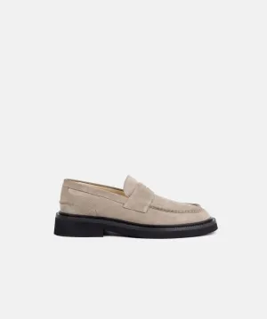 Bond Blox Suede Loafer | Hazel Brown