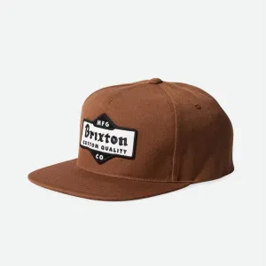 BRIXTON Ashfield MP Snapback Cap - Bison