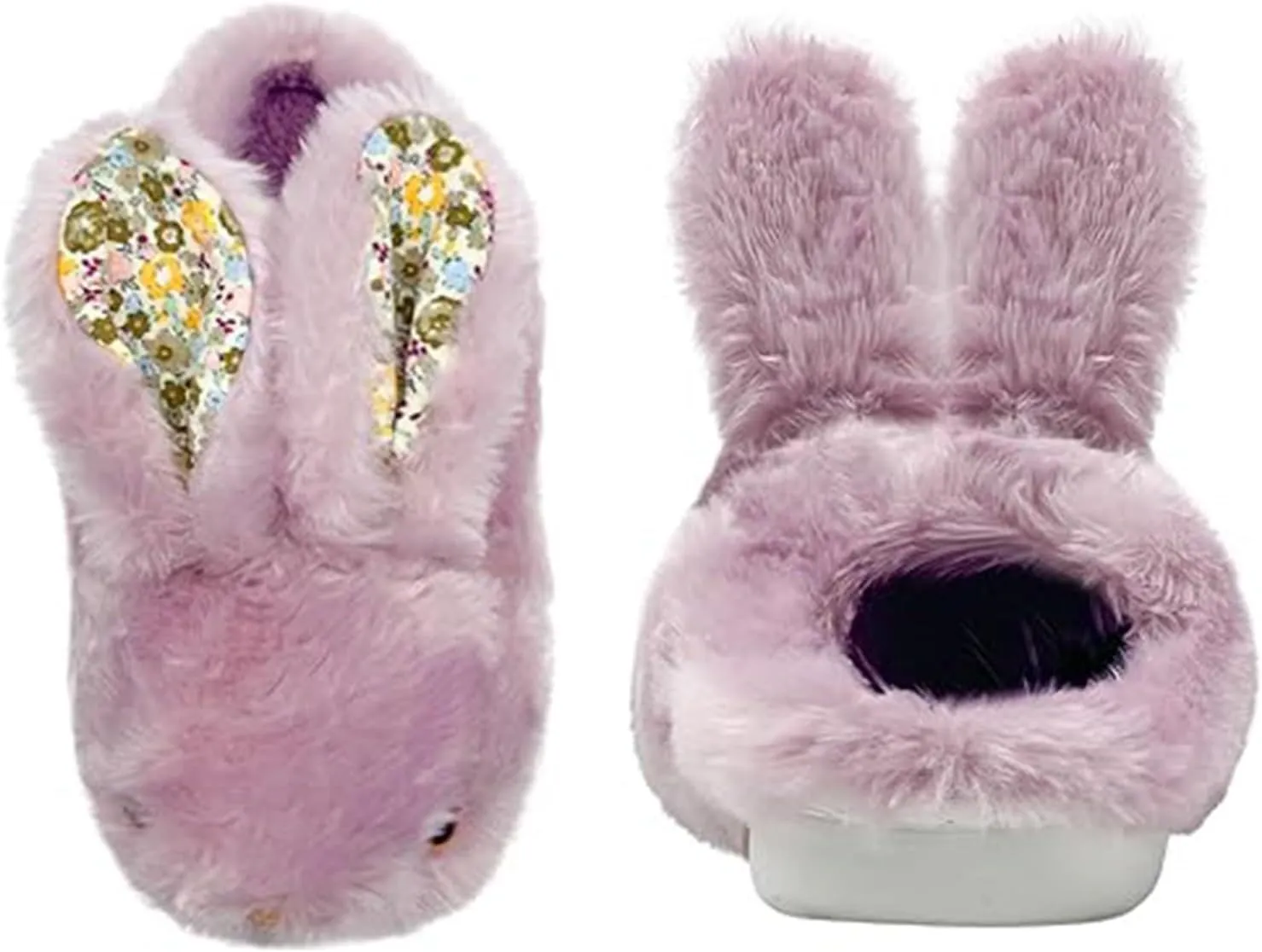 Bunny Slippers for Women Cute Plush Rabbit Fuzzy Slippers, Soft Fluffy Animal Winter Warm Indoor House Slippers Shoes