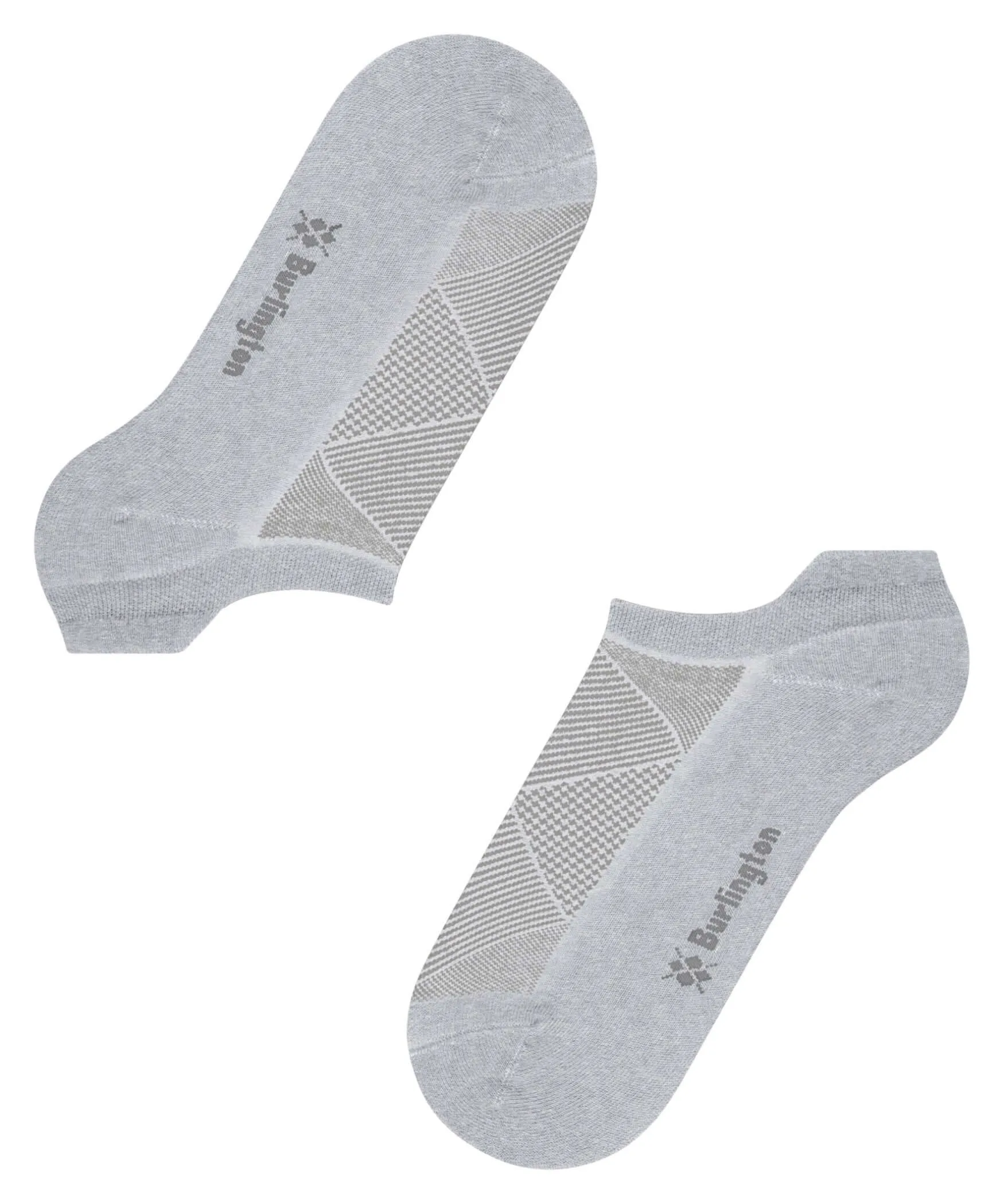 Burlington Athleisure Invisible Sneakersok 27048 3775 light grey mel.