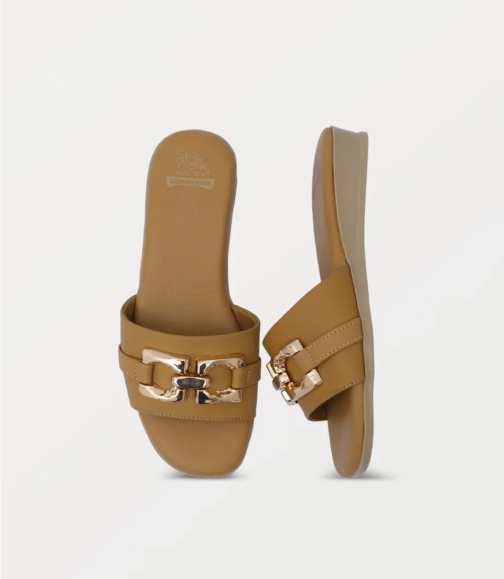 BW10320-MUSTARD-Women Slipper