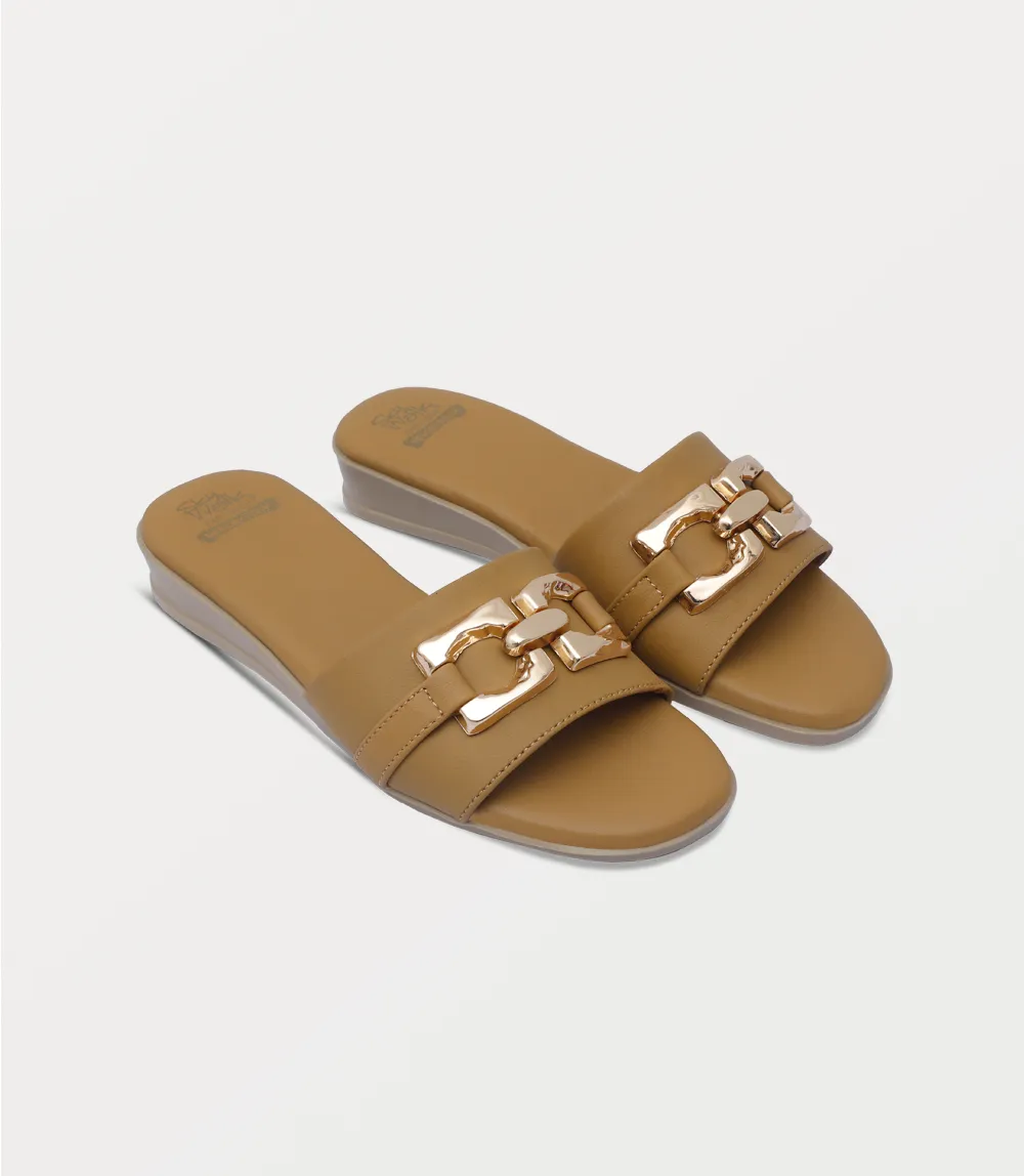 BW10320-MUSTARD-Women Slipper