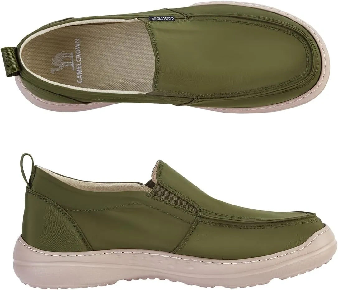 CAMEL CROWN Mens Casual Slip-On Loafers Lightweight Sneakers Comfortable Shoes for Walking Work Waterproof