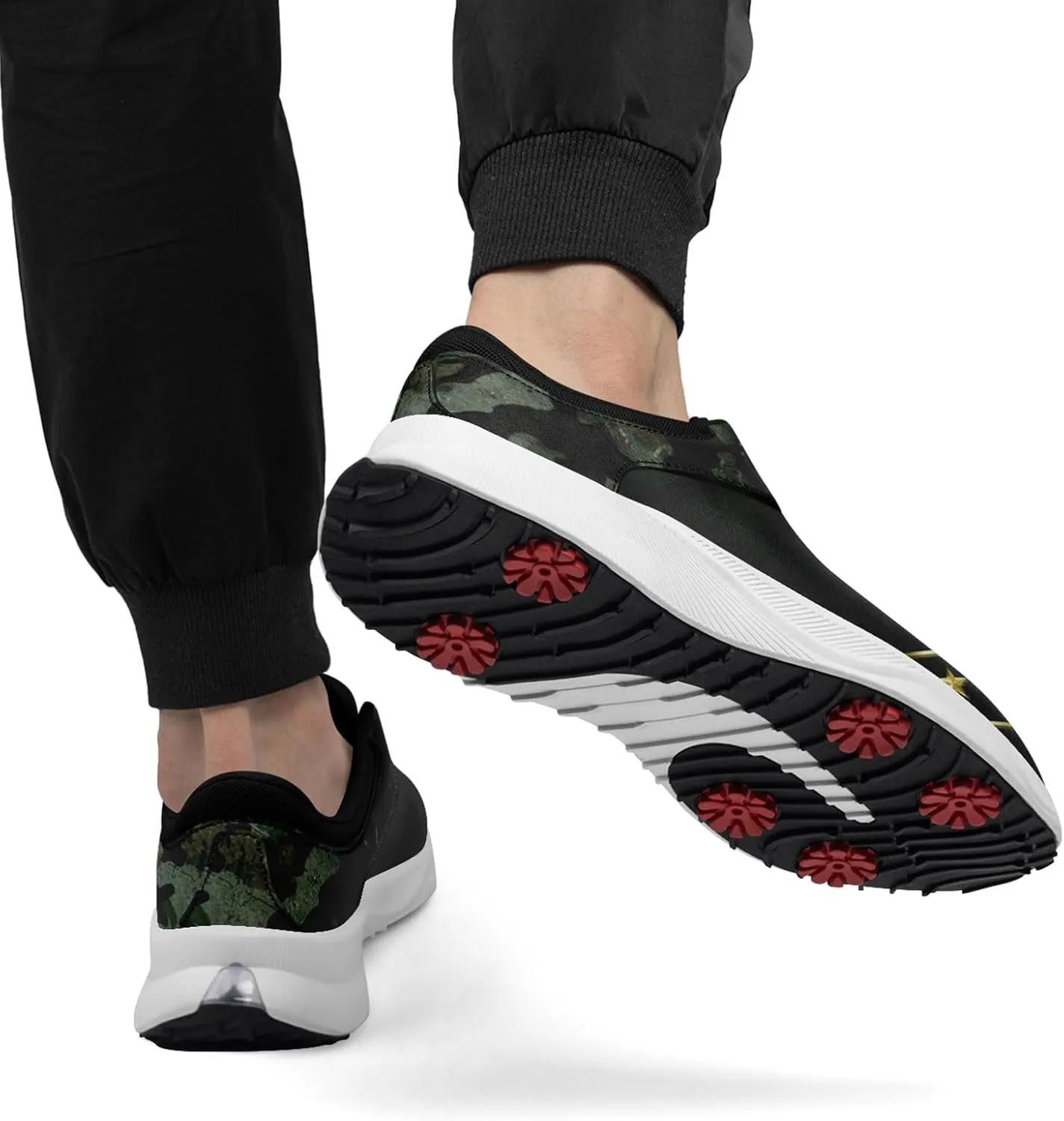 Camouflage Running Shoes Tennis Shoes Slip On Fashion Sneaker Breathable Lightweight Athletic Walking Shoes