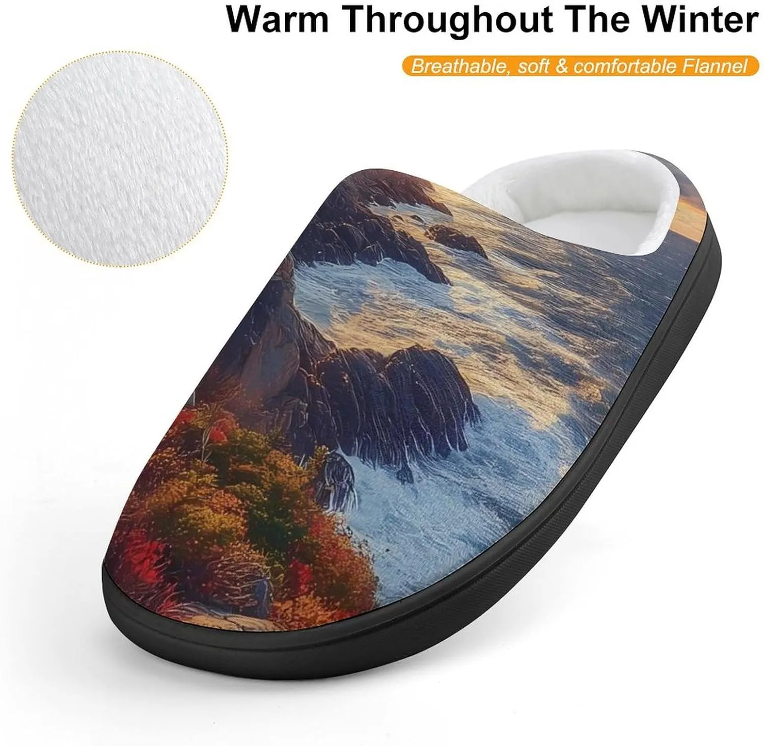 Canada Nova Scotia Cape Breton Slippers Non-slip House Slippers Home Shoes Indoor Outdoor Slippers For Girls Boys